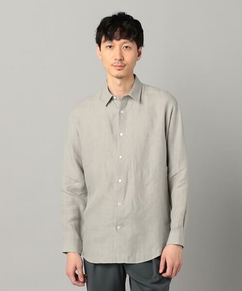 COMME CA MEN / コムサ・メン シャツ・ブラウス | 〔LIBECO社〕ベルギーリネンブロード レギュラーカラーシャツ | 詳細4