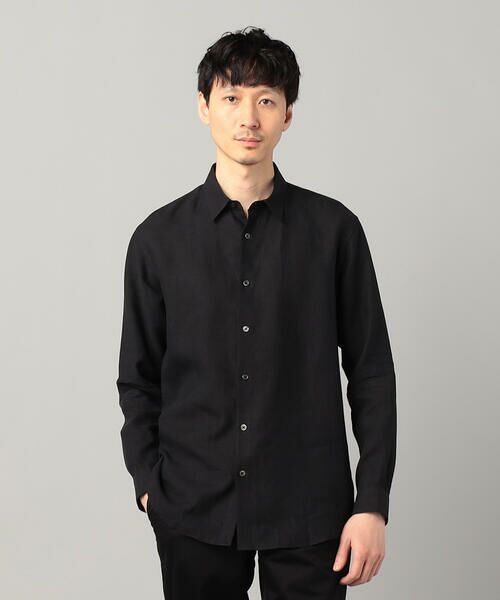 COMME CA MEN / コムサ・メン シャツ・ブラウス | 〔LIBECO社〕ベルギーリネンブロード レギュラーカラーシャツ | 詳細11