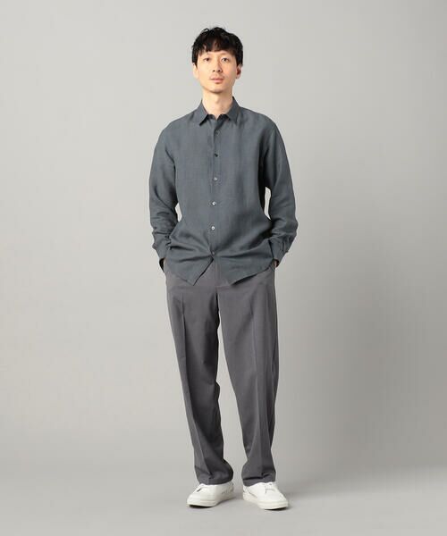 COMME CA MEN / コムサ・メン シャツ・ブラウス | 〔LIBECO社〕ベルギーリネンブロード レギュラーカラーシャツ | 詳細13