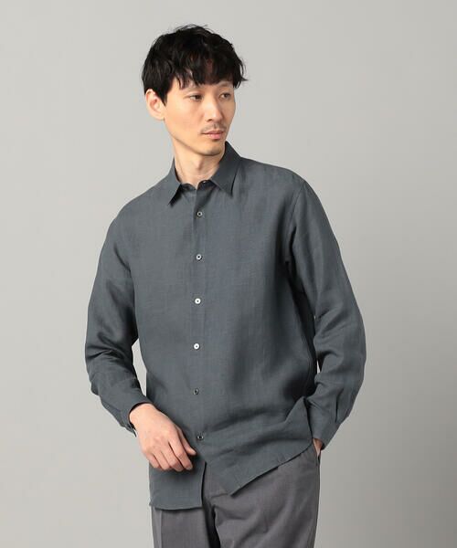 COMME CA MEN / コムサ・メン シャツ・ブラウス | 〔LIBECO社〕ベルギーリネンブロード レギュラーカラーシャツ | 詳細17
