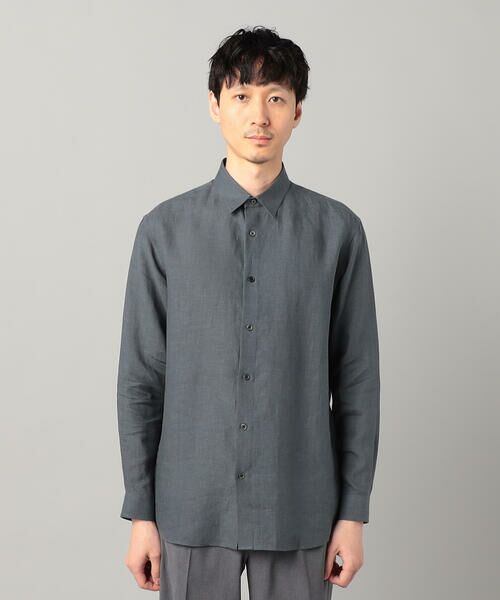 COMME CA MEN / コムサ・メン シャツ・ブラウス | 〔LIBECO社〕ベルギーリネンブロード レギュラーカラーシャツ | 詳細18