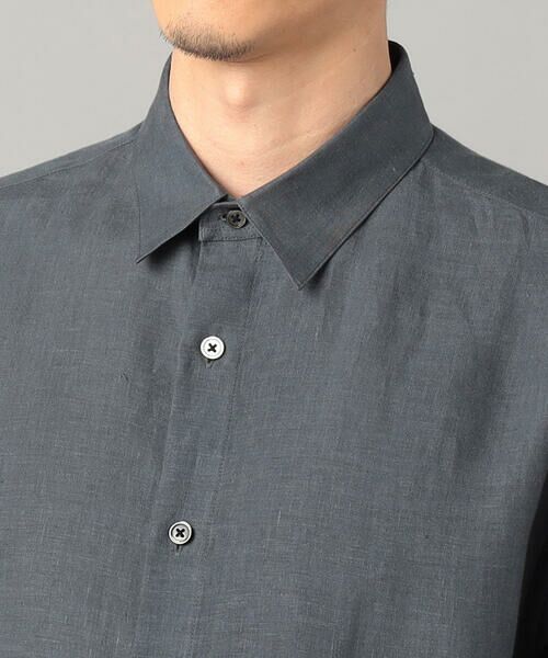 COMME CA MEN / コムサ・メン シャツ・ブラウス | 〔LIBECO社〕ベルギーリネンブロード レギュラーカラーシャツ | 詳細21