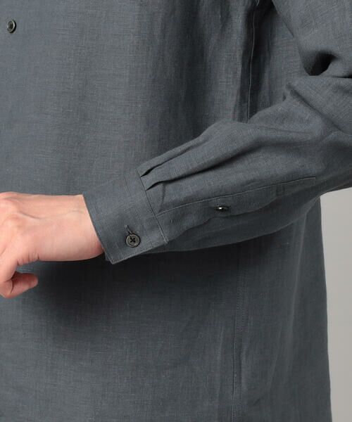 COMME CA MEN / コムサ・メン シャツ・ブラウス | 〔LIBECO社〕ベルギーリネンブロード レギュラーカラーシャツ | 詳細22