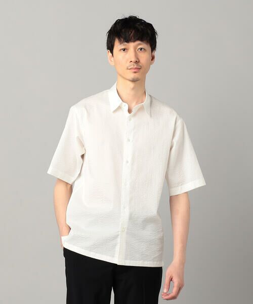 COMME CA MEN / コムサ・メン シャツ・ブラウス | 浜松織りコットンウェーブ レギュラーカラーシャツ | 詳細4