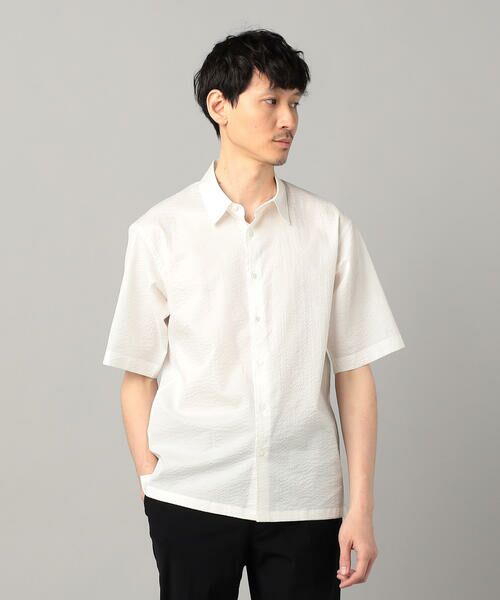 COMME CA MEN / コムサ・メン シャツ・ブラウス | 浜松織りコットンウェーブ レギュラーカラーシャツ | 詳細5
