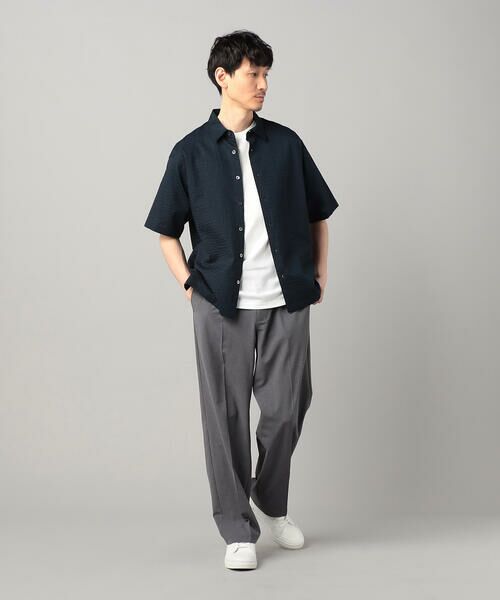 COMME CA MEN / コムサ・メン シャツ・ブラウス | 浜松織りコットンウェーブ レギュラーカラーシャツ | 詳細15