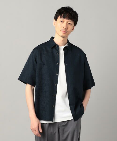 COMME CA MEN / コムサ・メン シャツ・ブラウス | 浜松織りコットンウェーブ レギュラーカラーシャツ | 詳細16