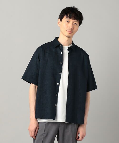 COMME CA MEN / コムサ・メン シャツ・ブラウス | 浜松織りコットンウェーブ レギュラーカラーシャツ | 詳細17