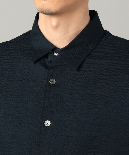 COMME CA MEN / コムサ・メン シャツ・ブラウス | 浜松織りコットンウェーブ レギュラーカラーシャツ | 詳細21