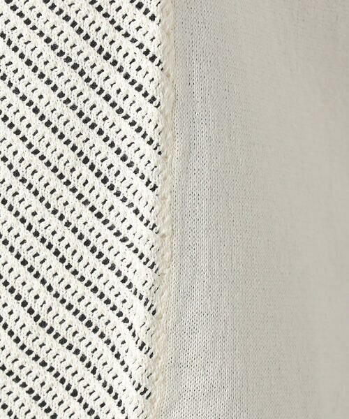 COMME CA MEN / コムサ・メン ニット・セーター | ペーパーヤーン透かし編み ベスト | 詳細4