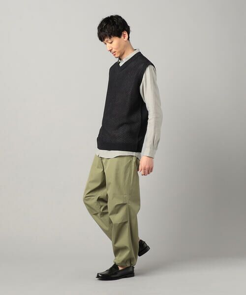 COMME CA MEN / コムサ・メン ニット・セーター | ペーパーヤーン透かし編み ベスト | 詳細5