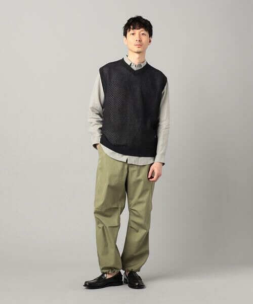 COMME CA MEN / コムサ・メン ニット・セーター | ペーパーヤーン透かし編み ベスト | 詳細7
