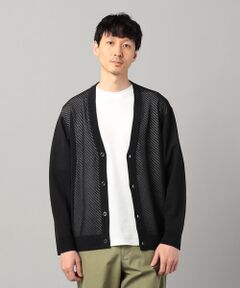 COMME CA MEN / コムサ・メン カーディガン・ボレロ | ペーパーヤーン透かし編み カーディガン