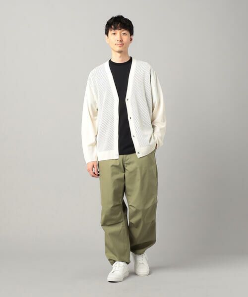 COMME CA MEN / コムサ・メン カーディガン・ボレロ | ペーパーヤーン透かし編み カーディガン | 詳細1