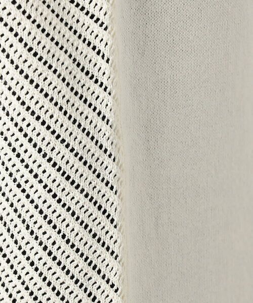 COMME CA MEN / コムサ・メン カーディガン・ボレロ | ペーパーヤーン透かし編み カーディガン | 詳細5
