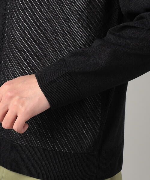COMME CA MEN / コムサ・メン カーディガン・ボレロ | ペーパーヤーン透かし編み カーディガン | 詳細14