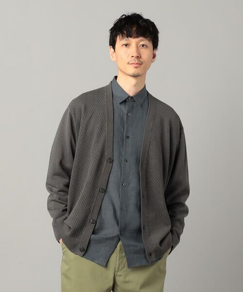 COMME CA MEN / コムサ・メン カーディガン・ボレロ | ペーパーヤーン透かし編み カーディガン | 詳細21