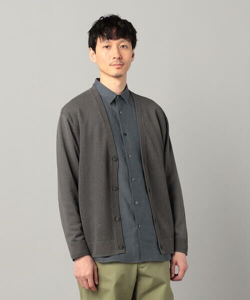 COMME CA MEN / コムサ・メン カーディガン・ボレロ | ペーパーヤーン透かし編み カーディガン | 詳細22