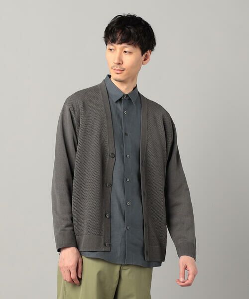 COMME CA MEN / コムサ・メン カーディガン・ボレロ | ペーパーヤーン透かし編み カーディガン | 詳細23