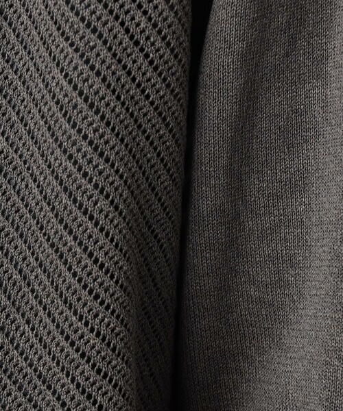 COMME CA MEN / コムサ・メン カーディガン・ボレロ | ペーパーヤーン透かし編み カーディガン | 詳細24