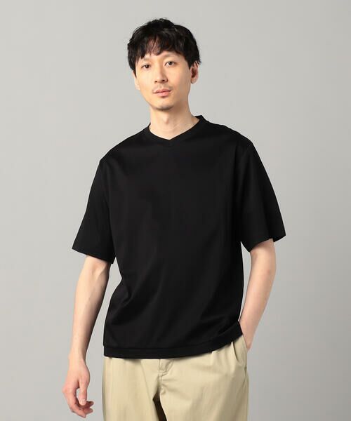 COMME CA MEN / コムサ・メン Tシャツ | 和歌山編み コットンスムースVネックTシャツ | 詳細8