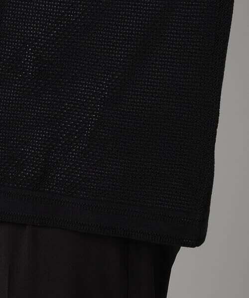 COMME CA MEN / コムサ・メン ニット・セーター | 鹿の子透かし編みオープンカラー ニットシャツ | 詳細12