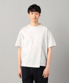 COMME CA MEN / コムサ・メン Tシャツ | アシンメトリー切替 Tシャツ