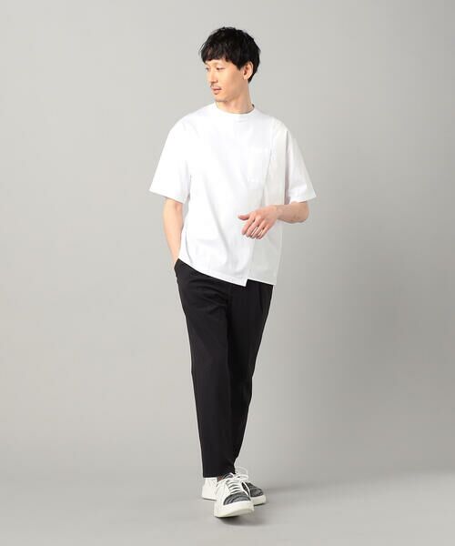 COMME CA MEN / コムサ・メン Tシャツ | アシンメトリー切替 Tシャツ | 詳細1