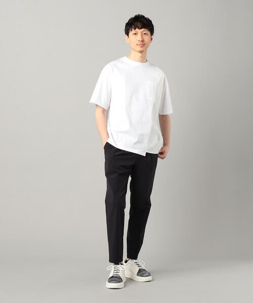 COMME CA MEN / コムサ・メン Tシャツ | アシンメトリー切替 Tシャツ | 詳細2