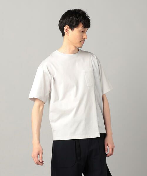 COMME CA MEN / コムサ・メン Tシャツ | アシンメトリー切替 Tシャツ | 詳細8