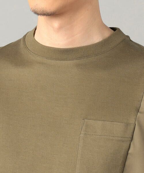COMME CA MEN / コムサ・メン Tシャツ | アシンメトリー切替 Tシャツ | 詳細15