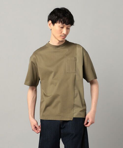 COMME CA MEN / コムサ・メン Tシャツ | アシンメトリー切替 Tシャツ | 詳細11