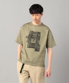 COMME CA MEN / コムサ・メン Tシャツ | 窓柄プリント Tシャツ