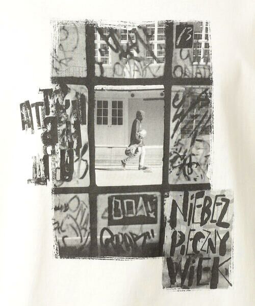 COMME CA MEN / コムサ・メン Tシャツ | 窓柄プリント Tシャツ | 詳細4