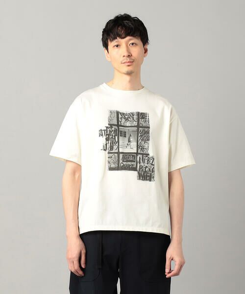 COMME CA MEN / コムサ・メン Tシャツ | 窓柄プリント Tシャツ | 詳細3