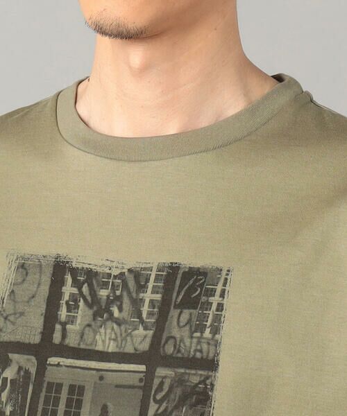 COMME CA MEN / コムサ・メン Tシャツ | 窓柄プリント Tシャツ | 詳細12