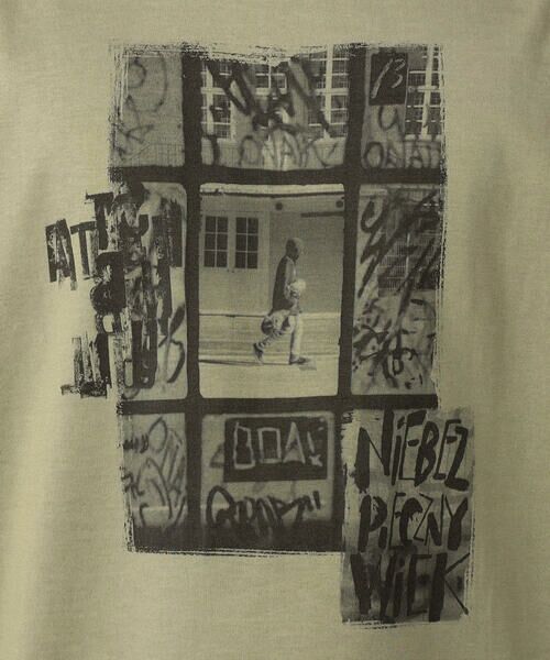 COMME CA MEN / コムサ・メン Tシャツ | 窓柄プリント Tシャツ | 詳細15