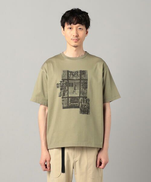 COMME CA MEN / コムサ・メン Tシャツ | 窓柄プリント Tシャツ | 詳細9