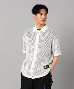 COMME CA MEN / コムサ・メン カーディガン・ボレロ | 半袖メッシュ シャツカーディガン