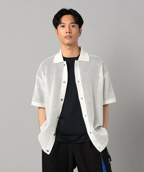 COMME CA MEN / コムサ・メン カーディガン・ボレロ | 半袖メッシュ シャツカーディガン | 詳細2
