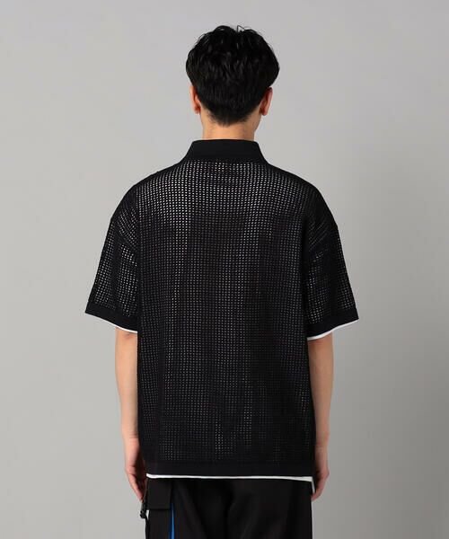 COMME CA MEN / コムサ・メン カーディガン・ボレロ | 半袖メッシュ シャツカーディガン | 詳細11
