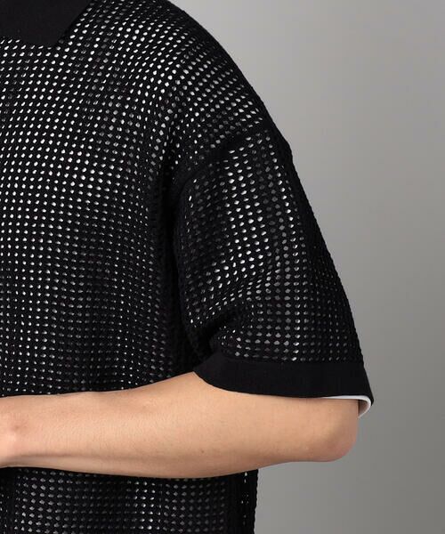 COMME CA MEN / コムサ・メン カーディガン・ボレロ | 半袖メッシュ シャツカーディガン | 詳細13