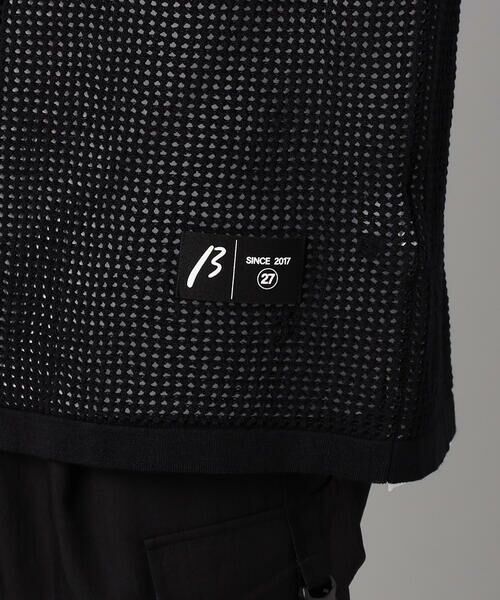 COMME CA MEN / コムサ・メン カーディガン・ボレロ | 半袖メッシュ シャツカーディガン | 詳細14