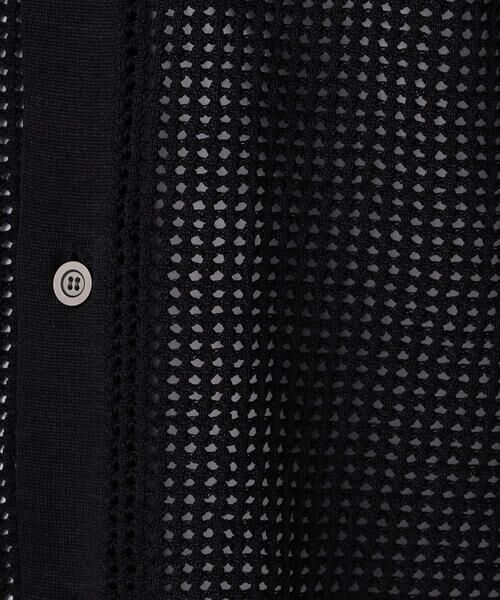 COMME CA MEN / コムサ・メン カーディガン・ボレロ | 半袖メッシュ シャツカーディガン | 詳細16