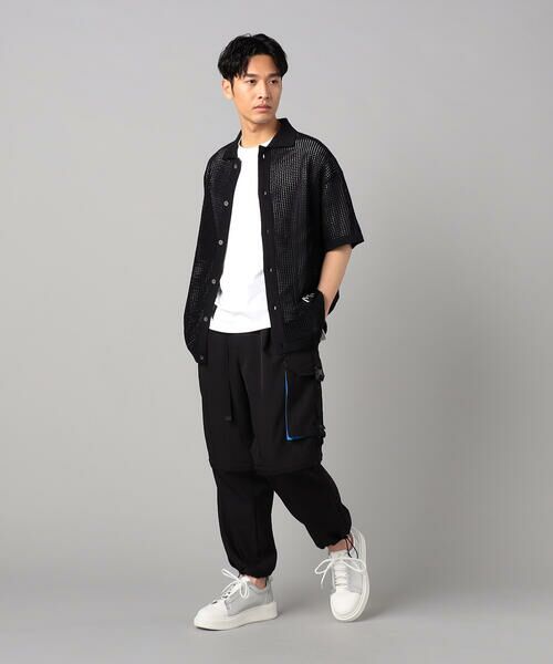 COMME CA MEN / コムサ・メン カーディガン・ボレロ | 半袖メッシュ シャツカーディガン | 詳細6
