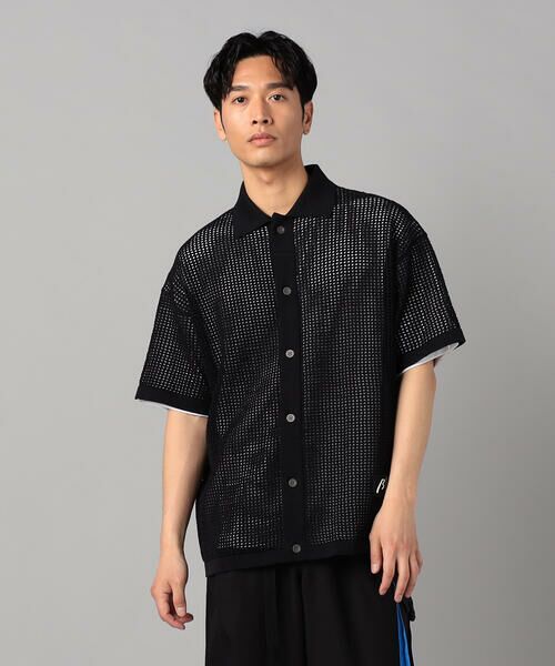COMME CA MEN / コムサ・メン カーディガン・ボレロ | 半袖メッシュ シャツカーディガン | 詳細8
