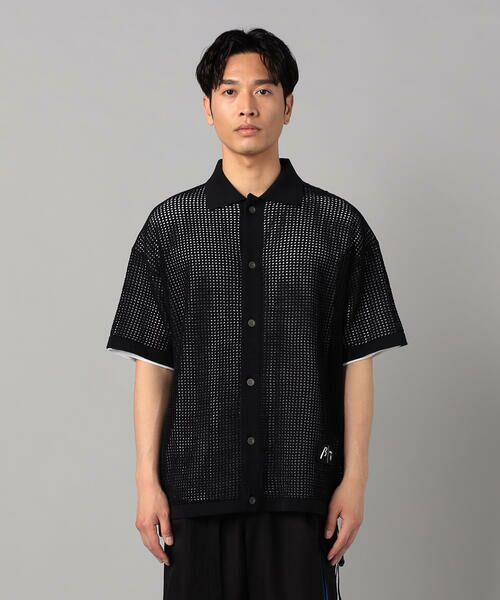COMME CA MEN / コムサ・メン カーディガン・ボレロ | 半袖メッシュ シャツカーディガン | 詳細9