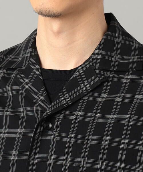 COMME CA MEN / コムサ・メン シャツ・ブラウス | シアーチェック オープンアロハシャツ | 詳細11