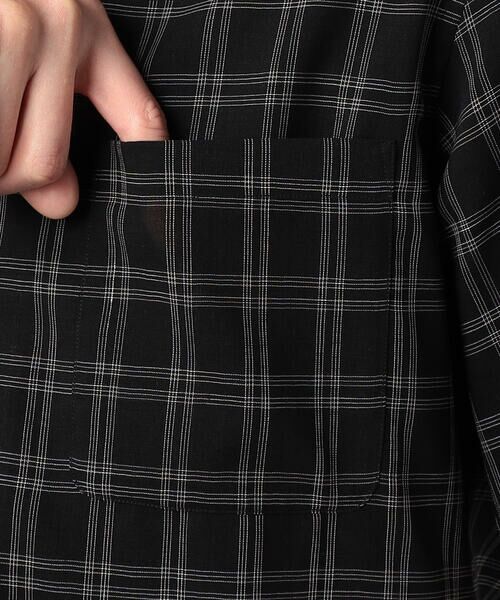COMME CA MEN / コムサ・メン シャツ・ブラウス | シアーチェック オープンアロハシャツ | 詳細12