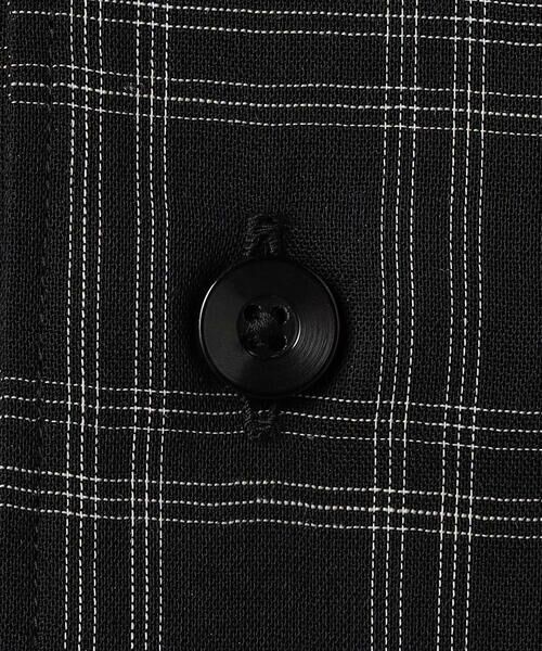 COMME CA MEN / コムサ・メン シャツ・ブラウス | シアーチェック オープンアロハシャツ | 詳細15